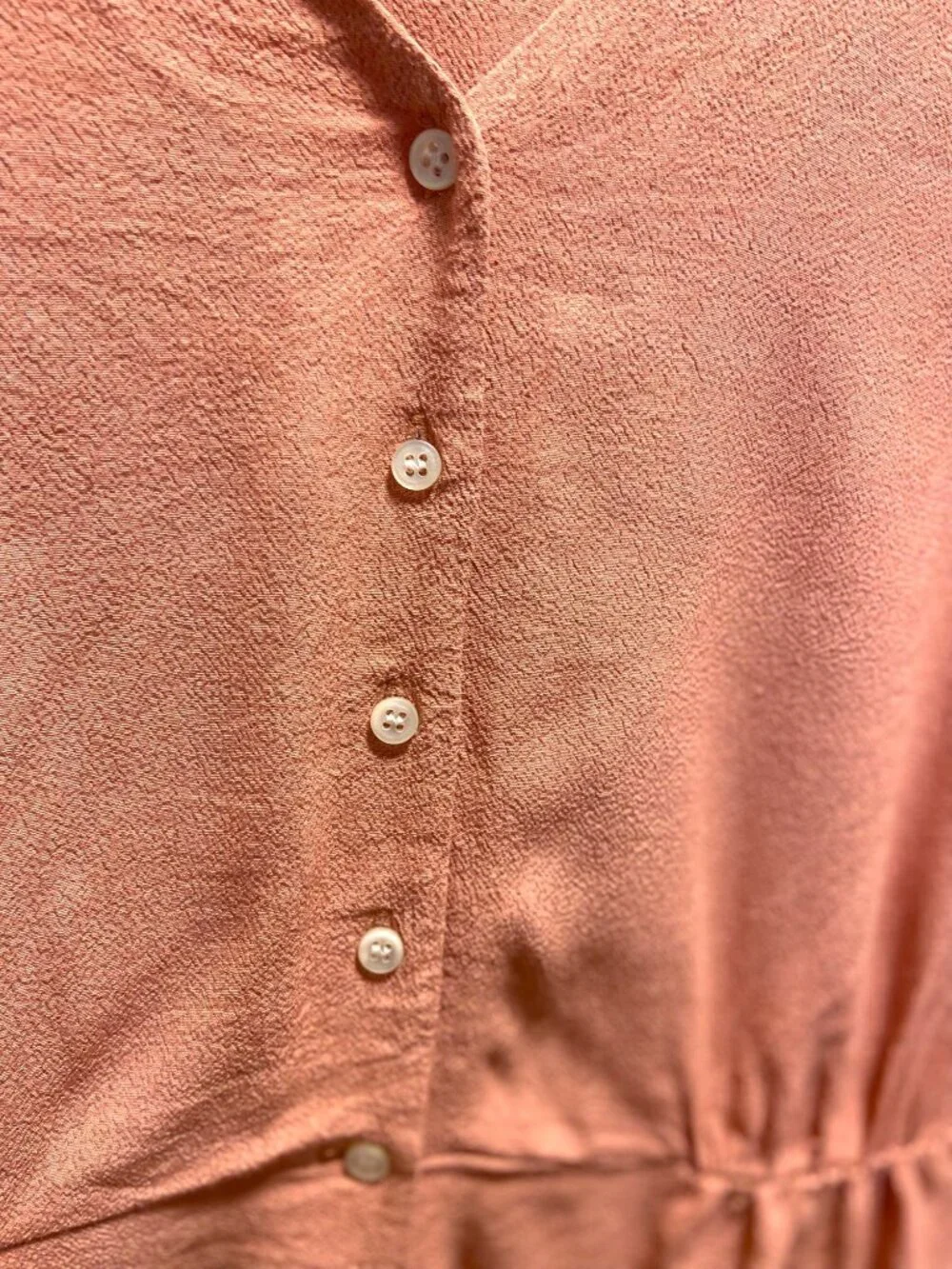 J.Crew Button Down Peplum Top Petal Pink Size XL Minimalist Spring Preppy Casual